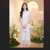 MAXRIENY25年夏季新款桑蚕丝白色初恋连衣裙亮片收腰订婚小白裙(货号:MZ86DR255) 商品缩略图1