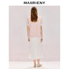 MAXRIENY藕粉色西装2026年春季新款钉珠蕾丝天丝轻薄短袖西服外套(货号:MF80JA002) 商品缩略图3