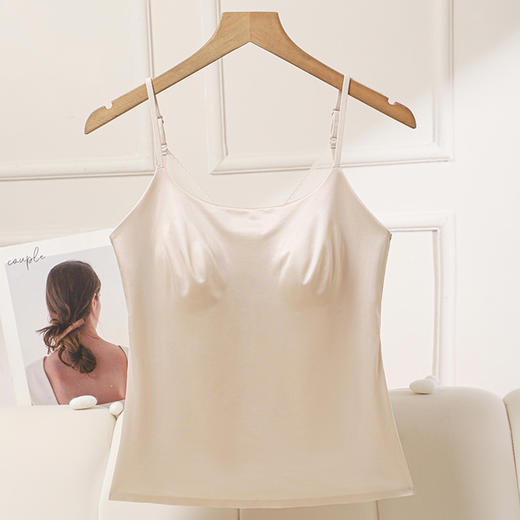 火桐hooton 2026夏季新款桑蚕丝V领吊带美背 商品图1