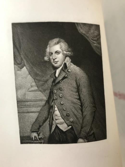 约19世纪后期 沃顿《社交界的才子俊男》（全2卷） 20幅版画肖像插图 真皮精装32开 商品图13