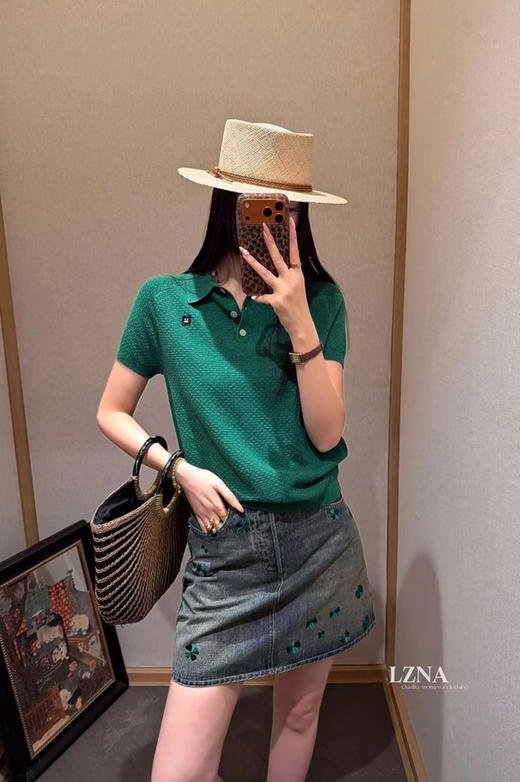 迪奥 四叶草刺绣牛仔半裙 （MM） 商品图10