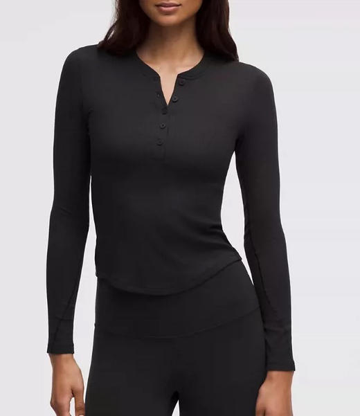 【秒杀价已调 直接拍】lu家 莫代尔棉螺纹打底 长袖 亨利衫 商品图8