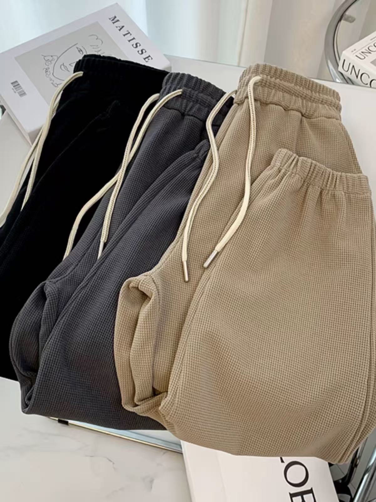 特价出！敲高性价比 春夏薄款华夫格卫裤！