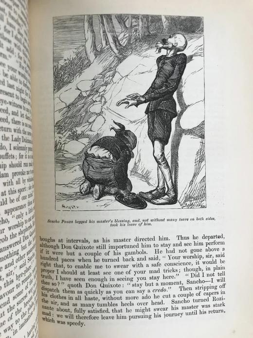 约19世纪后期  Charles Jarvis英译本 堂吉诃德 译自西班牙语原文 100幅插图 漆布精装大32开 商品图10