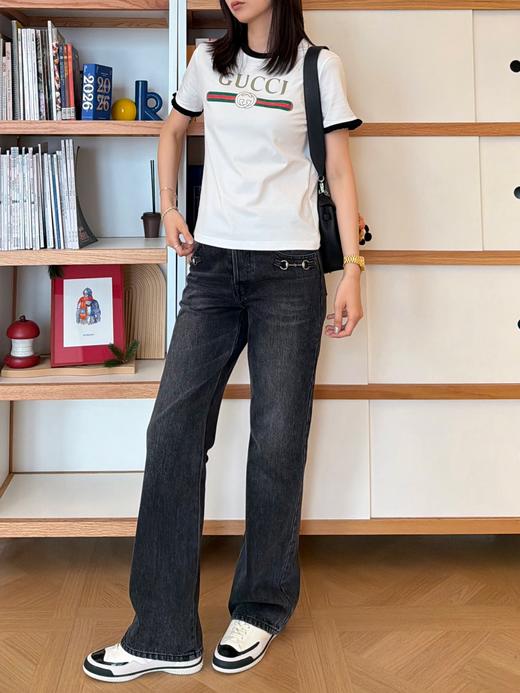 古驰 新款经典撞色T恤 商品图2