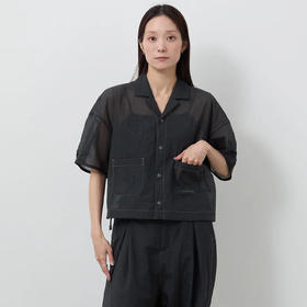 and wander sheer ripstop SS shirts 机能性面料女装超轻短上衣