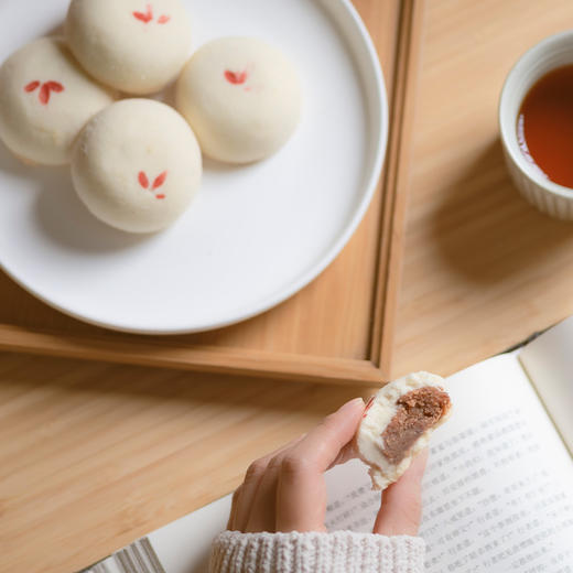 【老字号】祥禾饽饽铺 贵妃饼（枣泥核桃/荔枝玫瑰/玫瑰豆沙/山楂甜梅）500g 商品图2