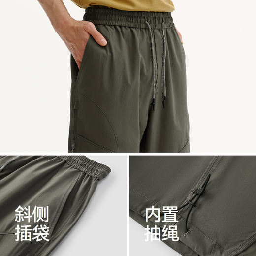 商场同款|森马休闲裤男夏季户外机能工装长裤2026新款宽松直筒裤 商品图3