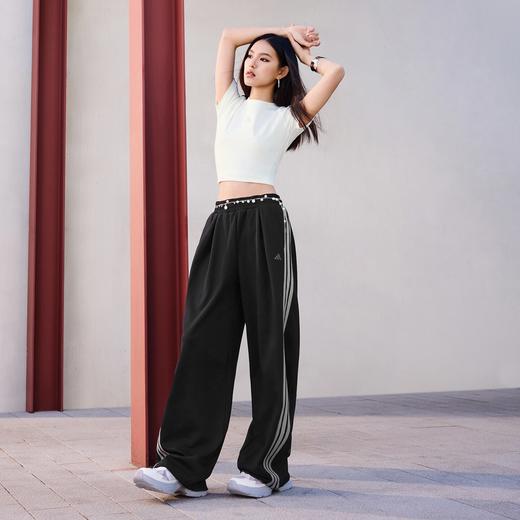 Adidas阿迪达斯DANCE INTERLOCK PANT 三条纹舞动系列宽松运动香蕉裤扭扭裤KR7594 商品图2