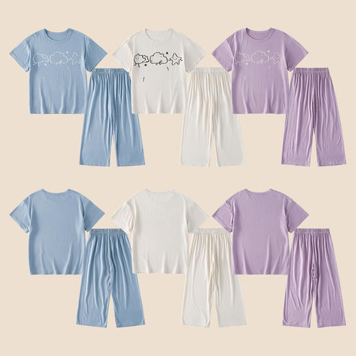 【10A抗菌】棉花堂夏款云感空气童装家居服 --FD61173 商品图4