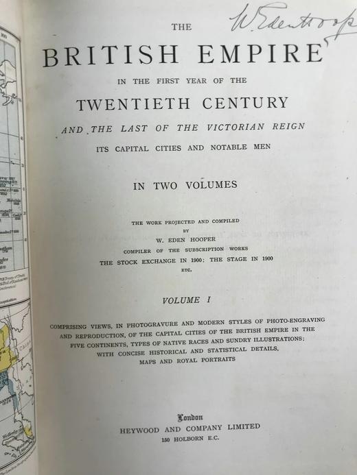 犊皮（vellum）限量版！约1901年 大英帝国首府和名人录 配大量插图 精装大16开 商品图3