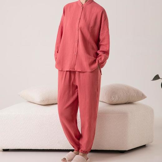 【特价款】宜色家清凉泡芙系列·国风禅意家居服睡衣套装 男女款 商品图3