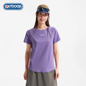 【特秒】6楼OUTDOOR新款户外运动休闲吸湿速干插肩时尚透气凉感功能短袖T恤吊牌价199折后价69