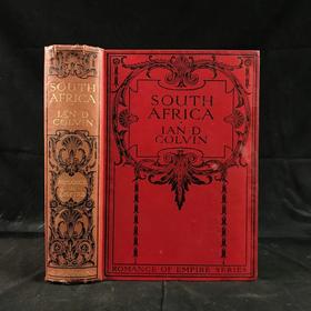 约20世纪早期 科尔文《帝国传奇：南非》 12幅彩色插图 漆布精装32开