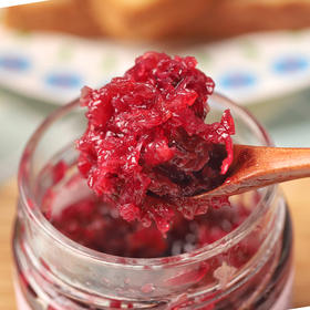 云南【有机玫瑰花酱】精选有机重瓣红玫瑰，自然发酵180天，玫瑰酱汁花香柔和悠长、甜而不腻，不含防腐剂、不添加食用香精、不添加色素，有机认证！