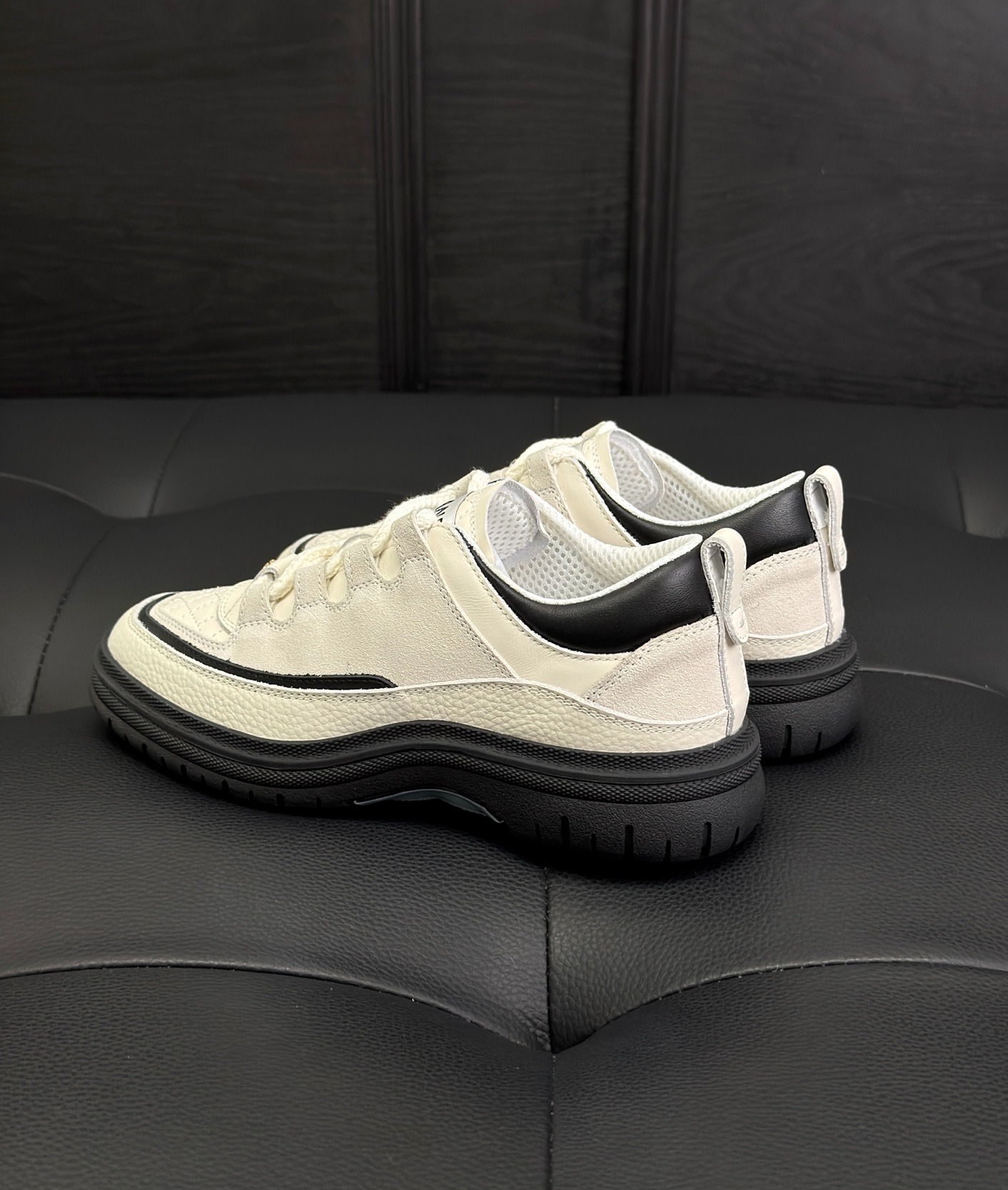 女款方圆头厚底老爹运动鞋ba025