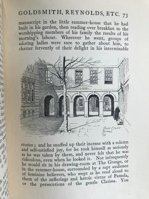 1912年 伦敦名宅与文学圣地 74幅插图16幅肖像 漆布精装32开 商品图12