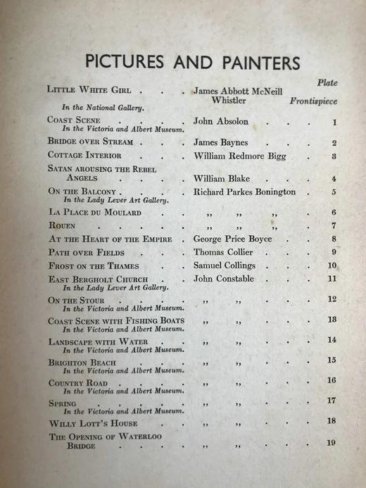 1940年 英国艺术杰作 100幅彩色插图 精装16开 商品图5