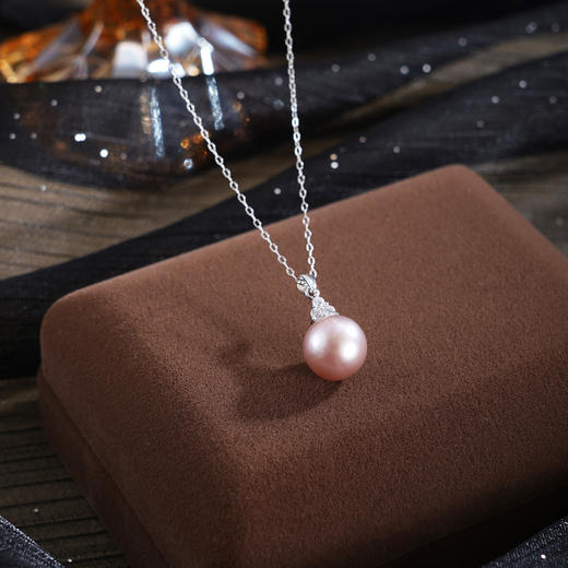 子佩集【海韵天后】银S925珍珠惜王妃套链项链【MLTL061】紫三角2602 商品图1