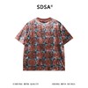 SDSA男装2026新款轻奢潮牌植绒棋盘格圆饼设计圆领短袖T恤百搭 商品缩略图4