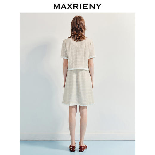 MAXRIENY精致日常感樱桃绣花千金小香风外套25夏款高级气质外搭(货号:MT86JA252) 商品图3