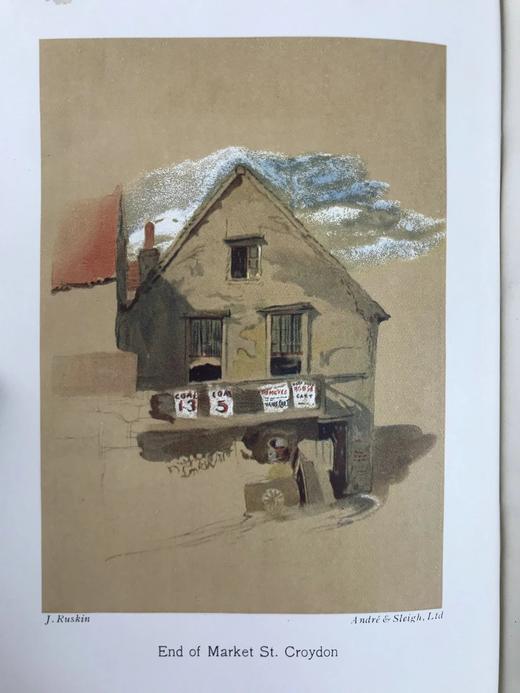 1905年 罗斯金《建筑的诗意》 约30幅插图 漆布精装32开 商品图3