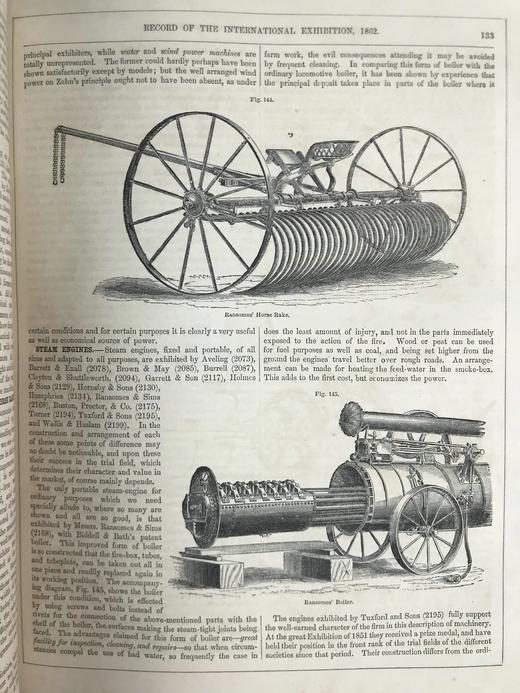 1862年 伦敦国际博览会实录 数百幅版画插图 真皮精装16开 商品图13