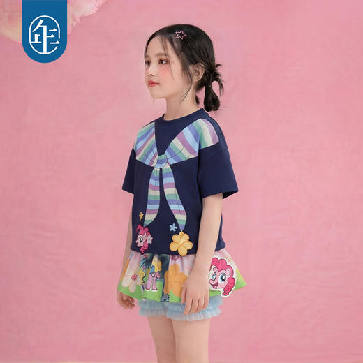 小马宝莉联名年衣童装短袖T恤儿童女童夏季新款公主可爱卡通上衣 商品图2