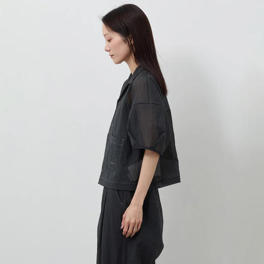 and wander sheer ripstop SS shirts 机能性面料女装超轻短上衣 商品图1