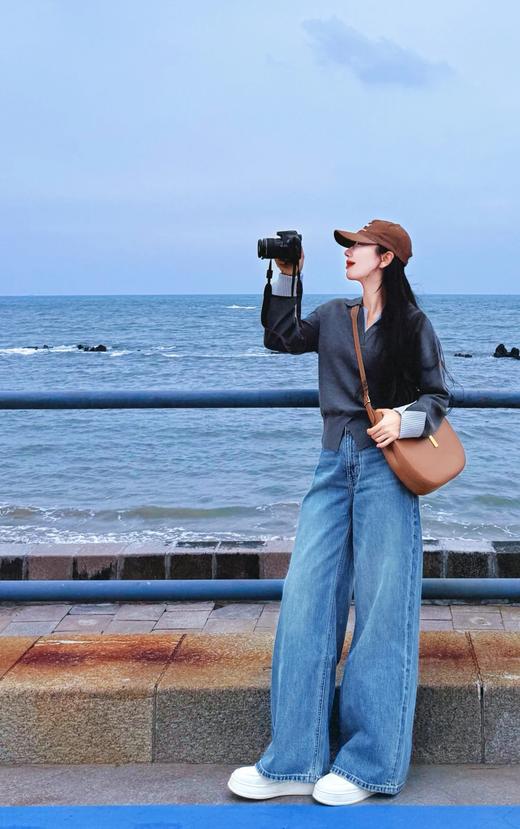 品牌直发特价ELLE厚底松糕纯皮小白鞋 商品图9