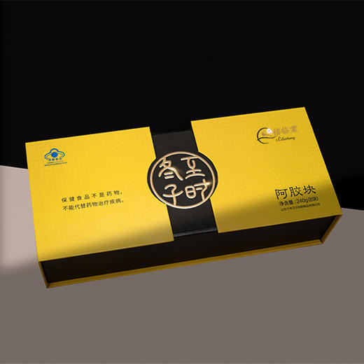 蒙马科韵丨240g冬至子时阿胶块礼盒，贡胶传承只在冬至子时 只取东阿水 只选乌驴皮 ，赠精美礼品袋，送人自用都合适 商品图1