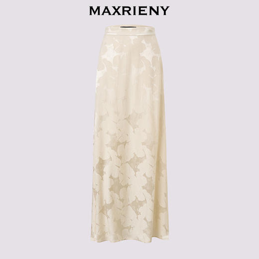 【商场同款-春游记】MAXRIENY优雅复古小a型印花半裙25夏淡人穿搭(货号:MC86SK037) 商品图4