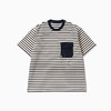 and wander stripe pocket SS T 男女条纹圆领短袖口袋T恤 商品缩略图4