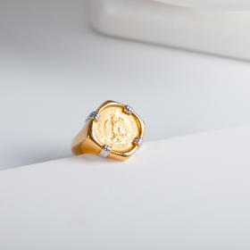 ⁶孤品：【18K金】18K金古币戒指，编号JZG78，指圈10#，48小时鉴赏期——SS06-CR-YMZZ【HOT】