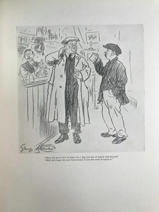 1926年 《笨拙》插画家乔治·贝尔彻漫画集 数十幅插图 精装大16开 商品图8