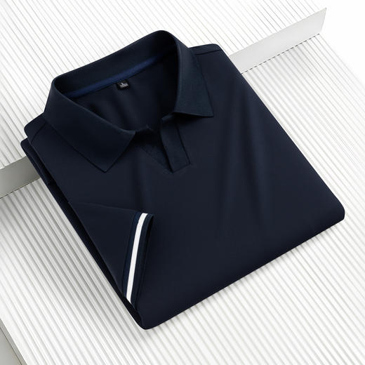 半身缘男装 夏季海鸥领老钱风抗紫外线防蚊短袖POLO衫PY45 商品图12