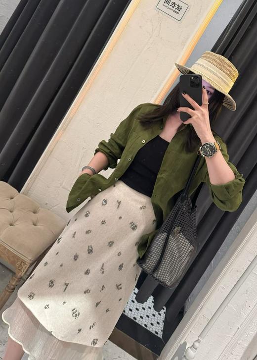 【门店同款】ENJOY夏季正肩亚麻衬衫 170593523 商品图0