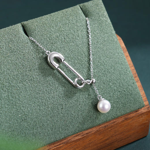 子佩集【回环如意】银S925珍珠惜王妃套链项链【AYTL002】回形针别针2602 商品图0