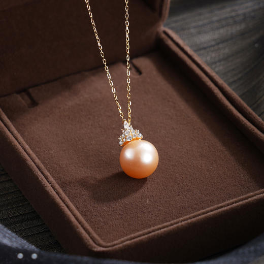 子佩集【沧海女皇】银S925珍珠惜王妃套链项链【MLTL053】镀金皇冠吊球2602 商品图0