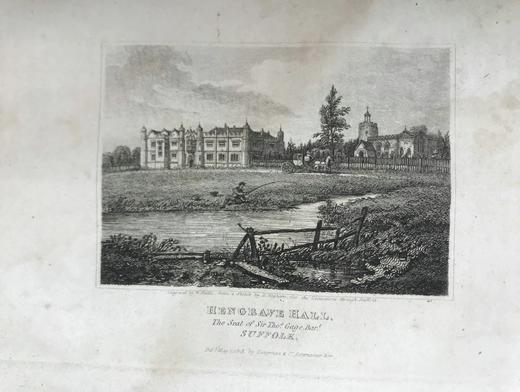 约19世纪早期 萨福克旅游者（全2卷合订本） 数十幅版画插图与地图 真皮精装大32开 商品图8