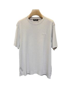 男款logo刺绣短袖针织衫zh015