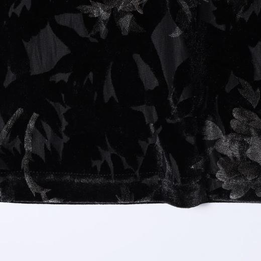 SDSA男装2026新款高贵轻奢高级感撞色植绒花卉圆领短袖T恤休闲潮 商品图3