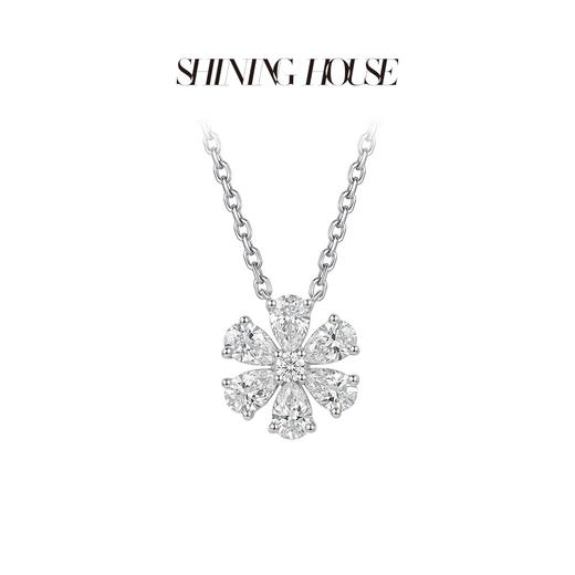 ShiningHouse[培育] 18k金钻石吊坠 人工真钻人造钻石K金吊坠时尚钻石吊坠悦己送礼臻选【此商品不支持7天无理由退货退款】预计3日发货 商品图1