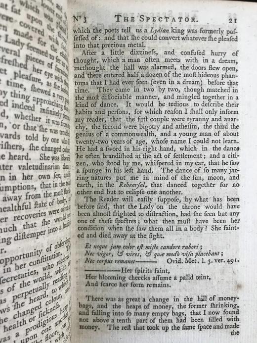 约18世纪 《旁观者报》文集（全8卷） 8幅插图 真皮精装36开 商品图8