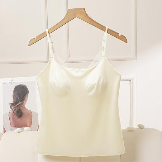 火桐hooton 2026夏季新款桑蚕丝V领吊带美背 商品图0