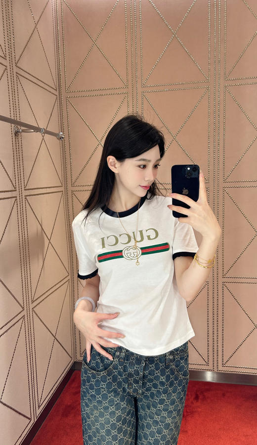 古驰 新款🆕经典撞色T恤（MM） 商品图3