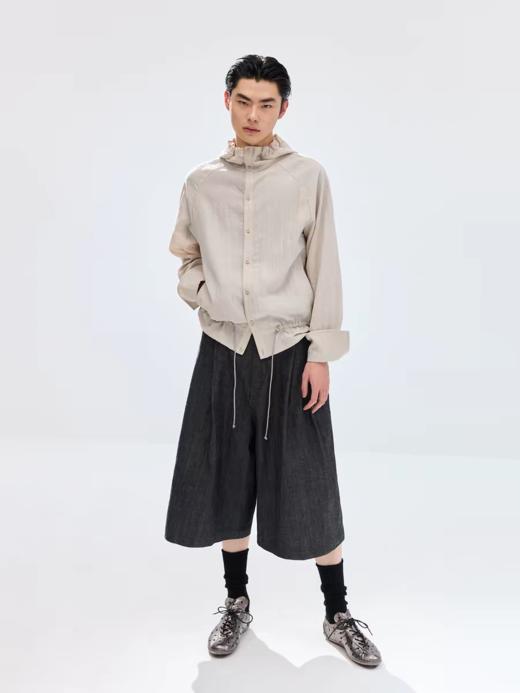 Simple Project/K26400/轻磅苎麻靛蓝原色七分牛仔裤 商品图1