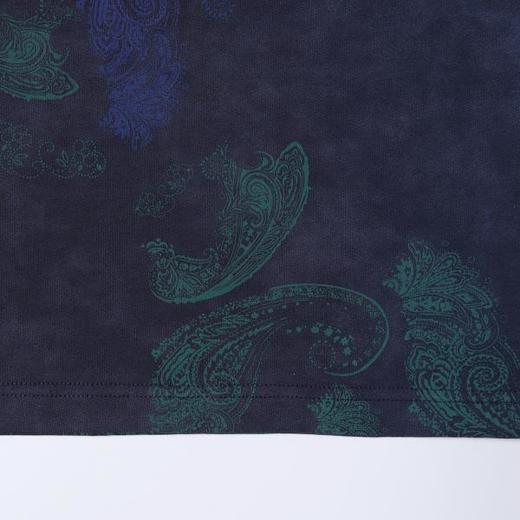 SDSA男装2026新款高贵轻奢潮牌撞色腰果印花圆领短袖T恤宽松休闲 商品图3