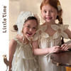 littletime法式甜美风白色网纱连衣裙女夏蝴蝶结多层蛋糕裙仙女裙 商品缩略图1