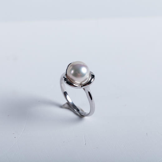 ⁶孤品：【akoya珍珠】钻石18K金戒指，7.9MM，编号JZG93，指圈11#/9#，48小时鉴赏期——SS06-CR-YMZZ【HOT】 商品图1